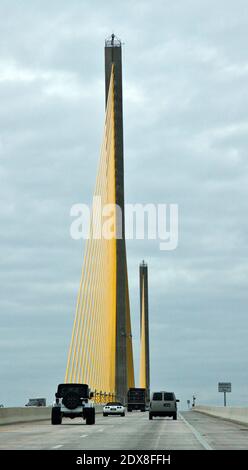 Views of the Sunshine Skyway Bridge Stock Photo