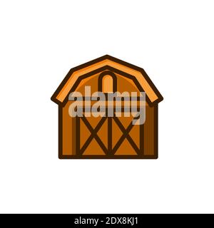 barn, farm, granary colorful icon vector illustration Stock Vector