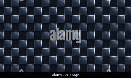 square realistic geometric dark background. white shine light, vector illustration Stock Vector