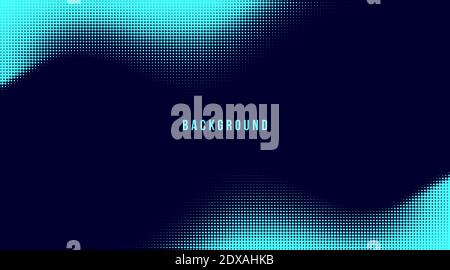 abstract wave halftone from dot vector illustration Stock Vector
