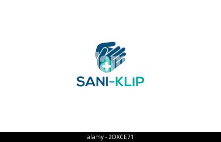 sanitizer  logo design and vector template Stock Vector