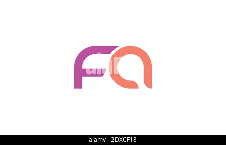 FA letter logo design and vector template Stock Vector