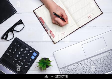 Concept of planning and successful business management Stock Photo