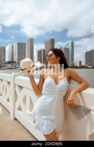 Woman during holidays in Miami, Florida, United States Stock Photo - Alamy