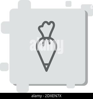 pastry bag vector icon modern simple vector illustration Stock Vector
