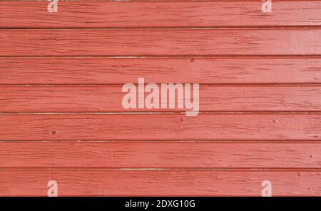 A red wooden boards, in horizontal position, for valentine's day background, rural world, events invitation and posters Stock Photo