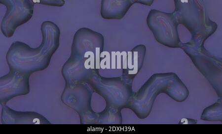 The abstract violet background with beautiful fluid for posters, placards and brochures. 3D rendering Stock Photo