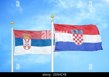 croatian and serbian flag