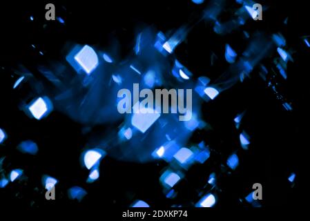 Abstract blurred bright blue neon beautiful glitter background. Bright and colorful background. Stock Photo