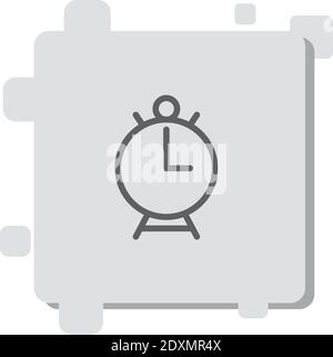 alarm clock vector icon modern simple vector illustration Stock Vector