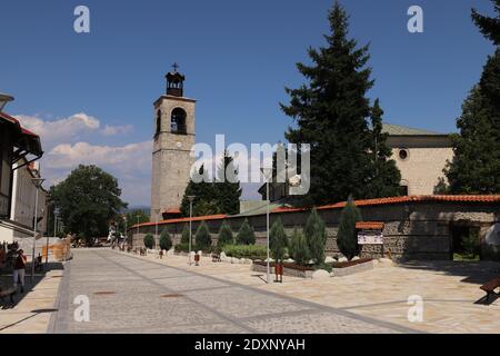 BULGARIA, BANSKO - AUGUST 02, 2019: Holy Trinity Church in Bansko Stock Photo