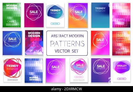 A set of vector abstract backgrounds Stock Vector