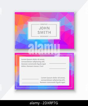 Flyer template business card for managing and corporate Stock Vector