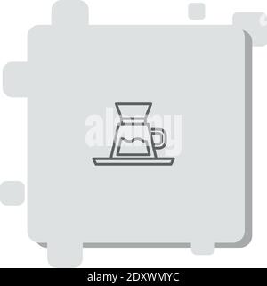 dripper vector icon modern simple vector illustration Stock Vector