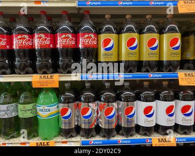 Coke and Pepsi, the two biggest cola companies are   at once popular but not very healthy drinks.