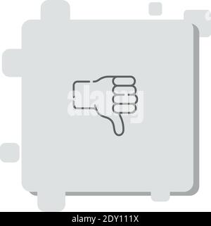 dislike vector icon modern simple vector illustration Stock Vector