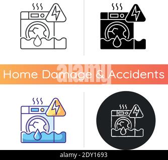 Household appliances malfunction icon Stock Vector