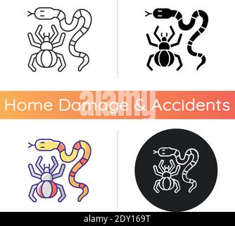 Dangerous animals icon Stock Vector