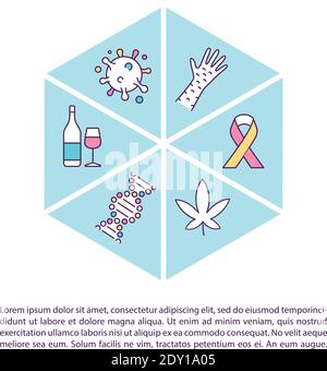 Lab testing concept icon with text Stock Vector