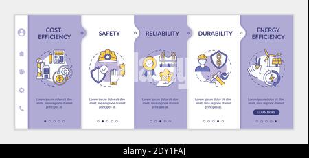 Construction security onboarding vector template Stock Vector