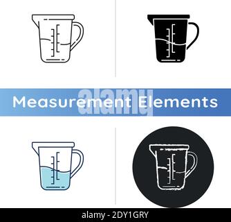 Measuring cup icon Stock Vector