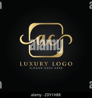 Initial AC letter Logo Design vector Template. Creative Luxury Letter AC Logo Design Stock Vector