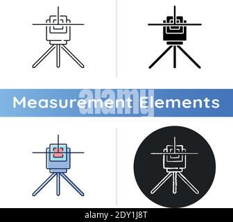 Laser line level icon Stock Vector