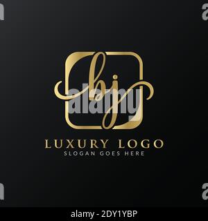 Initial BJ Letter Logo Creative Modern Typography Vector Template. Creative Luxury Letter BJ Logo Vector. Stock Vector
