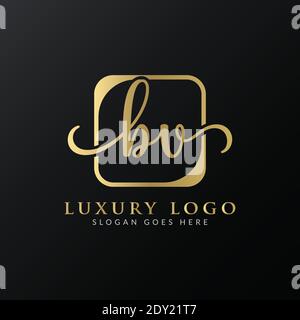 Initial BV Letter Logo Creative Modern Typography Vector Template. Creative Luxury Letter BV Logo Vector. Stock Vector