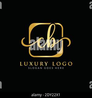 Initial CB Letter Logo Creative Modern Typography Vector Template. Creative Luxury Letter CB Logo Vector. Stock Vector