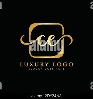 Initial CE Letter Logo With Creative Modern Business Typography Vector ...