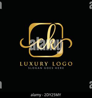 Initial CK Letter Logo Creative Modern Typography Vector Template. Creative Luxury Letter CK Logo Vector. Stock Vector