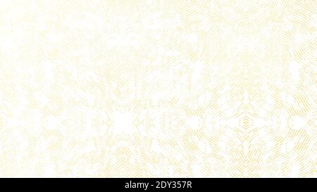 Abstract background of cream, beige, yellow or peach yellow colored curved stripes on white. Line art in 4k resolution. Stock Photo