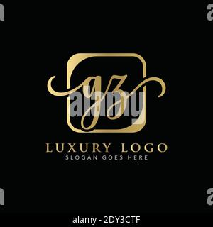 Initial GZ Letter Logo Creative Modern Typography Vector Template. Creative Luxury Letter GZ logo Design Stock Vector