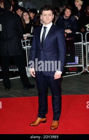 Taron Egerton attending the Testament of Youth World Premiere during the BFI London Film Festival at Odeon Leicester Square in London, UK, on October 14, 2014. Photo by Aurore Marechal/ABACAPRESS.COM Stock Photo