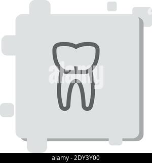 premolar vector icon modern simple vector illustration Stock Vector