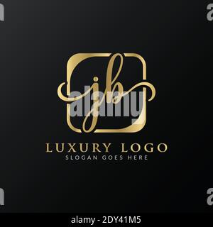 Creative letter JB Logo Design Vector Template. Initial Luxury Letter JB Logo Design Stock Vector