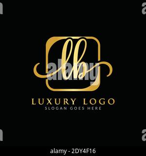 Initial LB letter Logo Design vector Template. Luxury Letter LB logo Design Stock Vector