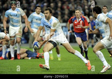 Argentina's Juan Martin Hernandez during the International Friendly rugby match, France Vs Argentina, at Stade de France, in Saint Denis suburb of Paris, France on November 22, 2014. Argentina won 18-13. Photo by Philipe Montigny/ABACAPRESS.COM Stock Photo