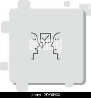 suggestion vector icon modern simple vector illustration Stock Vector