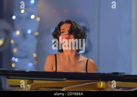 Exclusive - Khatia Buniatishvili at the taping of Vivement Dimanche in Paris, France, December 15, 2014. Photo by Max Colin/ABACAPRESS.COM Stock Photo