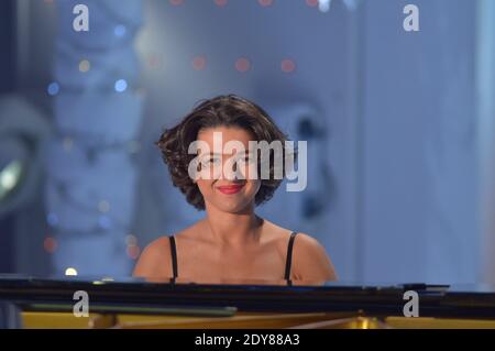 Exclusive - Khatia Buniatishvili at the taping of Vivement Dimanche in Paris, France, December 15, 2014. Photo by Max Colin/ABACAPRESS.COM Stock Photo