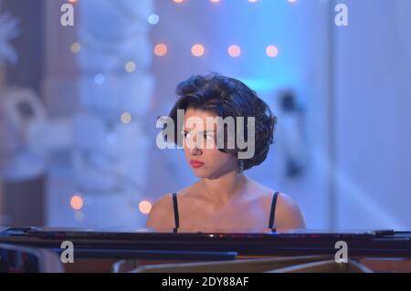 Exclusive - Khatia Buniatishvili at the taping of Vivement Dimanche in Paris, France, December 15, 2014. Photo by Max Colin/ABACAPRESS.COM Stock Photo