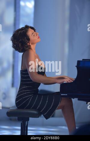 Exclusive - Khatia Buniatishvili at the taping of Vivement Dimanche in Paris, France, December 15, 2014. Photo by Max Colin/ABACAPRESS.COM Stock Photo