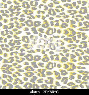 Luxury leopard vector background with golden spots. Seamless pattern. Stock Vector