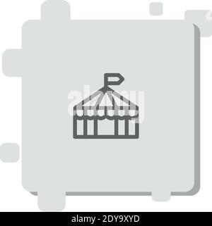 circus vector icon modern simple vector illustration Stock Vector