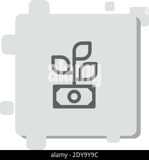 profit vector icon modern simple vector illustration Stock Vector
