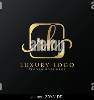 Initial rk letter Logo Design Modern Typography Vector Template. Creative Luxury letter rk logo design. Stock Vector