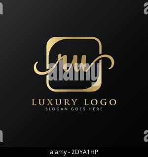 Initial ru letter Logo Design Modern Typography Vector Template. Creative Luxury letter ru logo design. Stock Vector