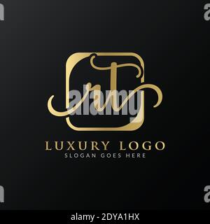 Initial rt letter Logo Design Modern Typography Vector Template. Creative Luxury letter rt logo design. Stock Vector